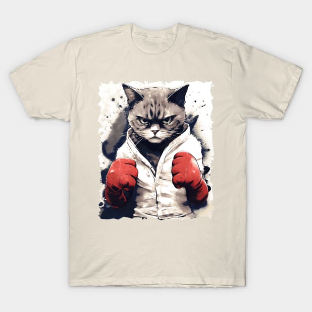 Boxer Cat T-Shirt by ArtisticCorner